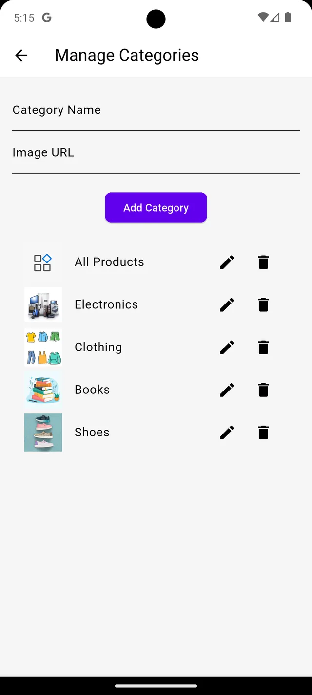 GK Store — Admin Categories