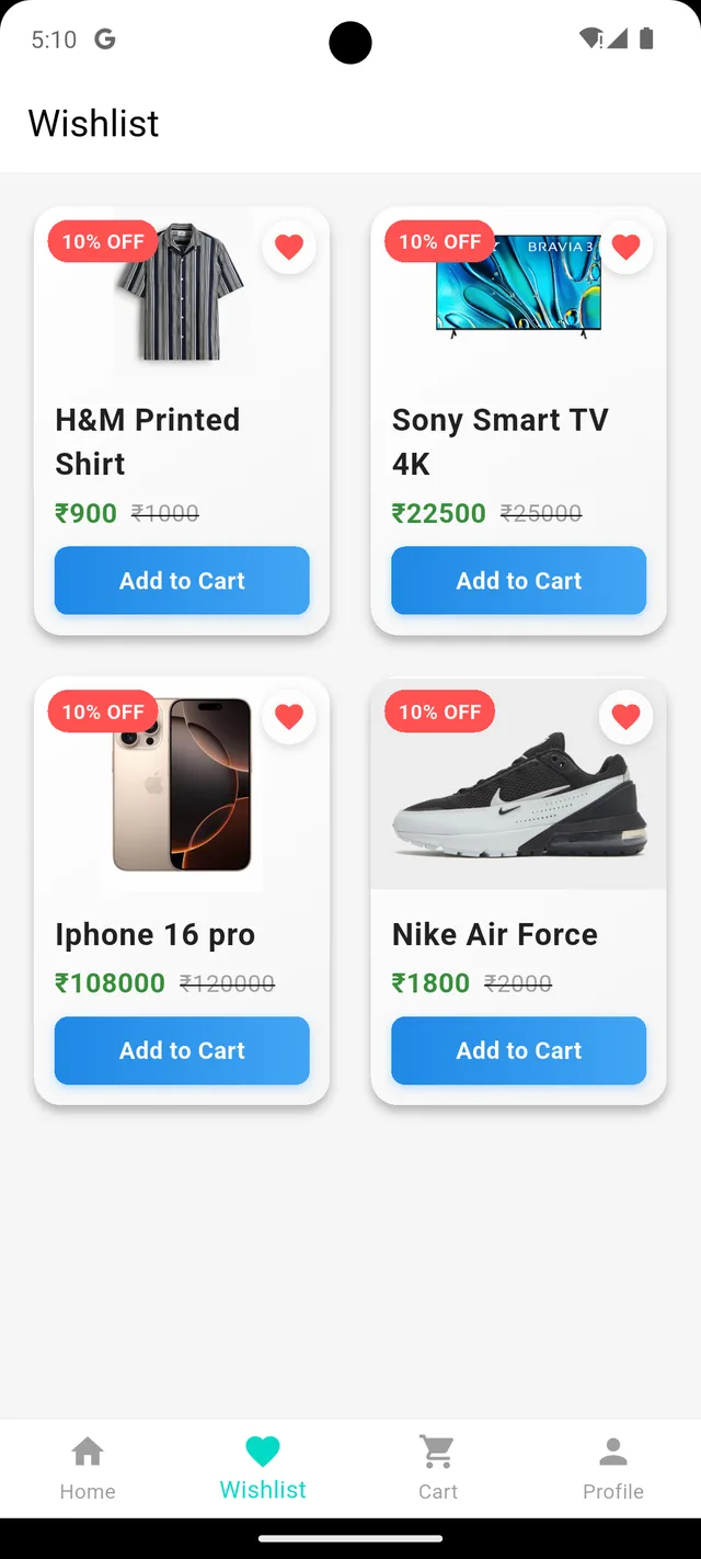 GK Store — Wishlist